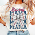 Baseball Mama T-Shirt, Baseball Coquette Bow Shirt, Baseball Mom T-Shirt, Game Day , Retro Baseball Mama T-Shirt,...