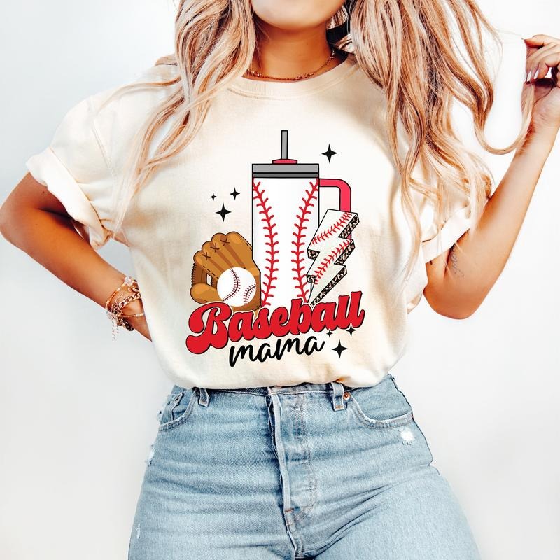 Baseball Mama T-Shirt, Boujee Baseball T-Shirt, Sports T-Shirt Hoodie, Sweatshirt | RetroVerseTees.com