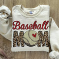 Baseball Mom Leopard Print T-shirt, Baseball Mama Tee, Baseball Lover Gift, Game Day Sweatshirt Hoodie | RetroVerseTees.com