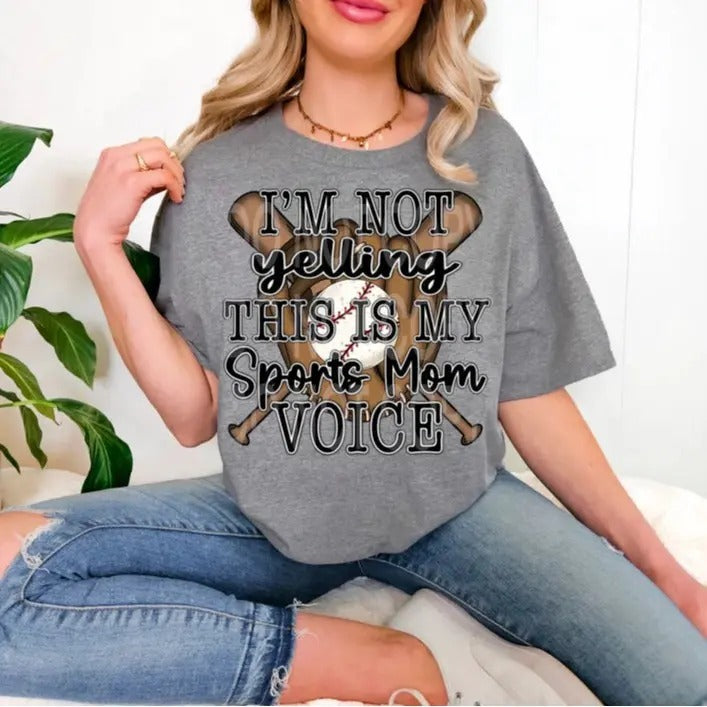Baseball Sports Mom Voice DTF Transfers - THIS IS NOT A SHIRT Hoodie, Sweatshirt | RetroVerseTees.com
