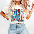 Baseball T-Shirt, Game Day Baseball T-Shirt, Retro Baseball Bow T-Shirt, Baseball Mama T-Shirt, Baseball Mom T-Shirt,...