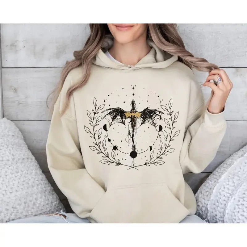 Basgiath Sweatshirt, Romantasy Book Fandom Shirt, Bookish Dragon Bookworm Gift For Her, Booktok Booknerd Read Hoodie,...