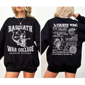 Basgiath War College 2 Sided Sweatshirt, Fourth Wing Sweatshirt, Dragon Sweatshirt, Fantasy Reader Shirt, Bookish Gifts,...