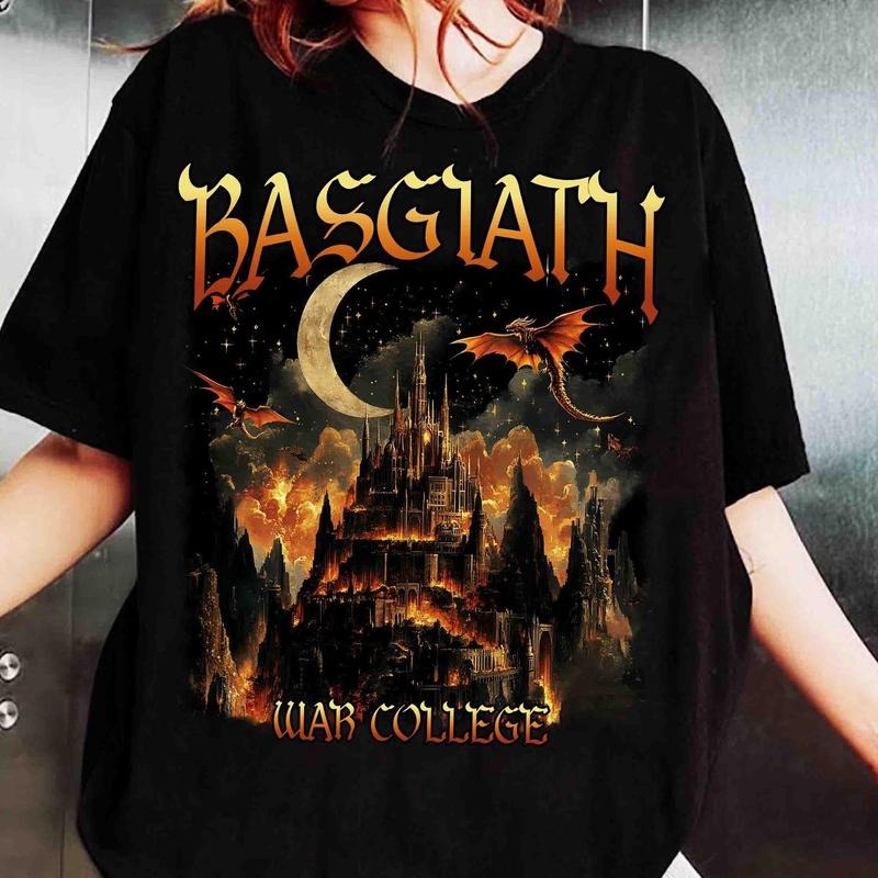 Basgiath War College Shirt, Fourth Wing Tee, Dragon Rider Shirt, Fourth Wing Riders Quadrant, Trendy Book Merch, Bookish...