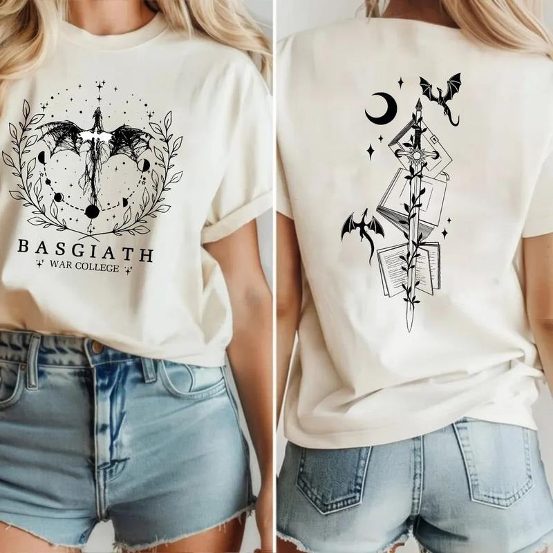 Basgiath War College Sweater,Fourth Wing Sweater,Dragon Rider Violet Sorrengail,Bookish The Empyrean Series,Rider...