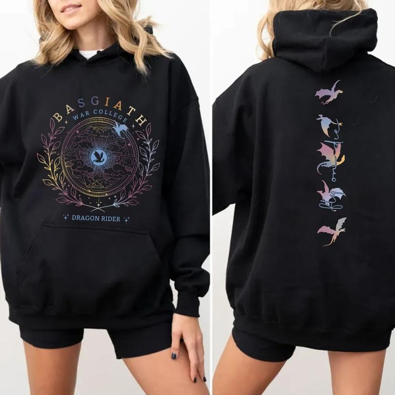 Basgiath War College Sweatshirt, Fourth Wing Shirts, The Empyrean Series, Violet Sorrengail Fantasy Book, Fourth Wing...