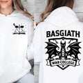 Basgiath War College Sweatshirt, Iron Flame And Onyx Storm Shirt, Dragon Rider Hoodie, Fourth Wing Basgiath War College,...