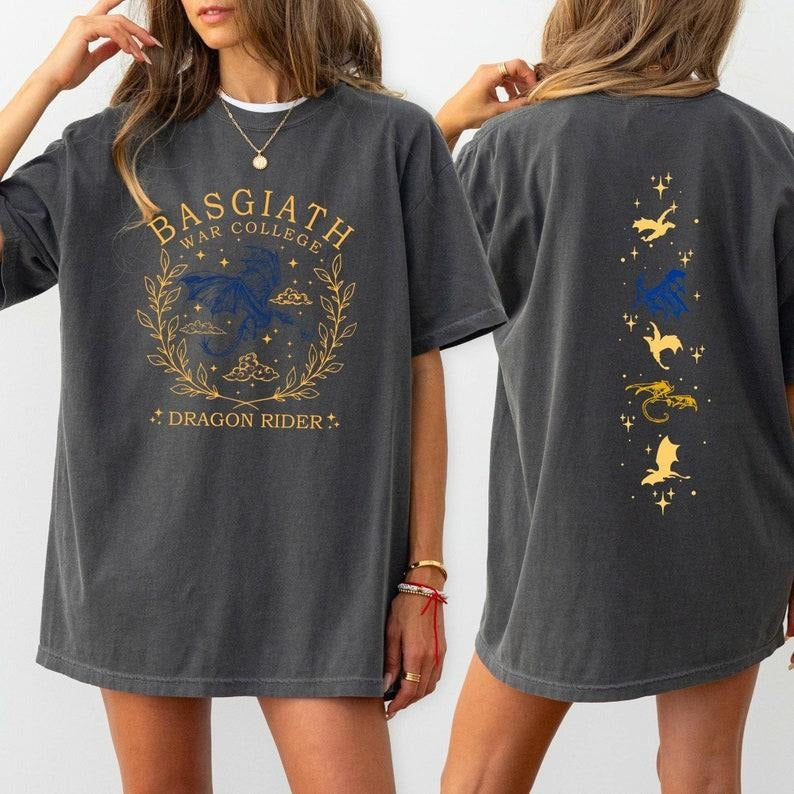 Basgiath War College T-shirt, Fourth Wing Shirt, Dragon Rider Tshirt Hoodie, Sweatshirt | RetroVerseTees.com