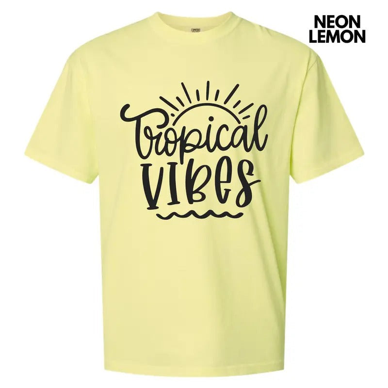 Basic Tropical Vibes Comfort Colors T-Shirt 'NLB' Hoodie, Sweatshirt | RetroVerseTees.com