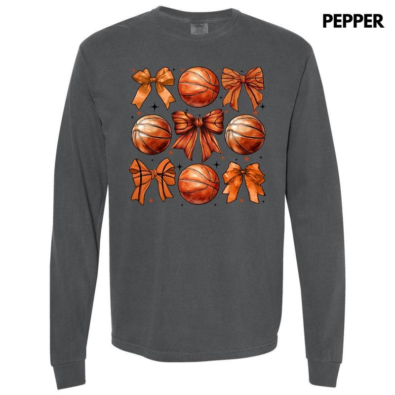 Basketball Coquette Collage Long Sleeve Comfort Colors T-Shirt 'NLB' Hoodie, Sweatshirt | RetroVerseTees.com