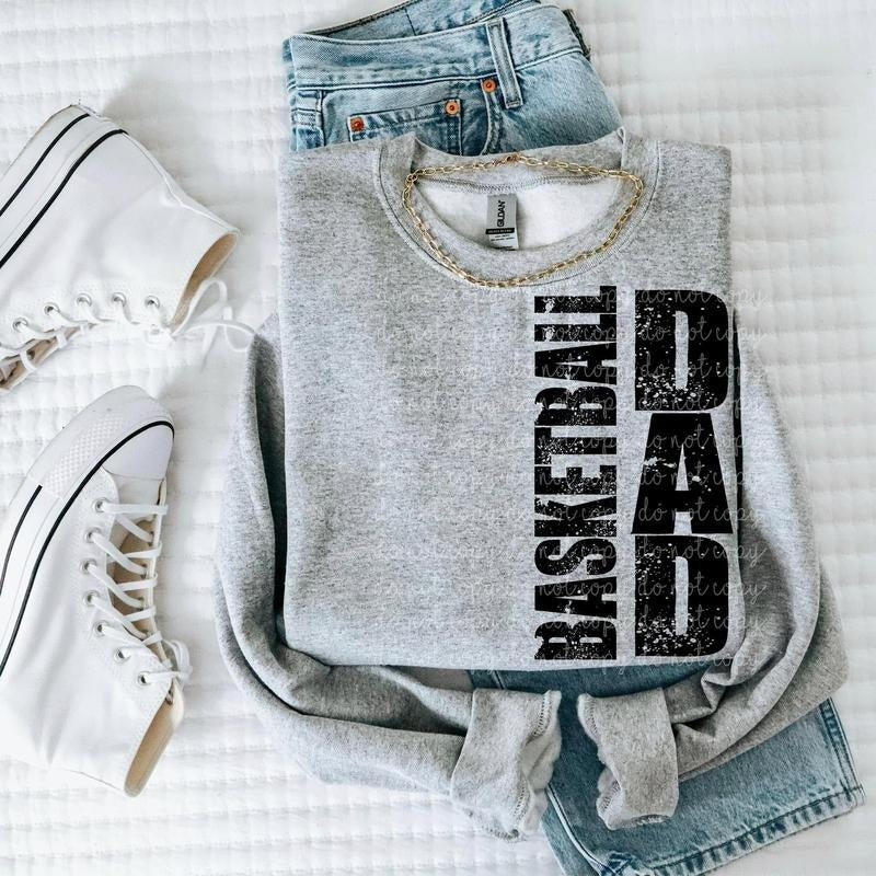 Basketball Dad DTF Transfers - THIS IS NOT A SHIRT Hoodie, Sweatshirt | RetroVerseTees.com