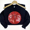 Basketball Sequin Patch Sweatshirt T-Shirts, Hoodie | RetroVerseTees.com