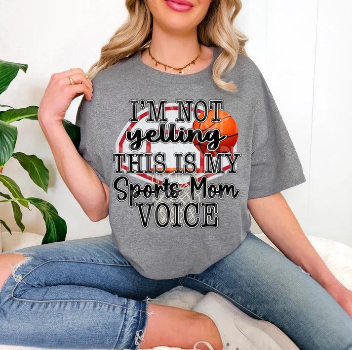 Basketball Sports Mom Voice DTF Transfers - THIS IS NOT A SHIRT Hoodie, Sweatshirt | RetroVerseTees.com