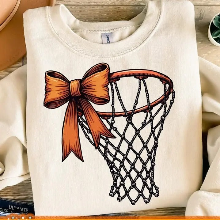Basketball sweatshirt,hoodie,tshirt, Game Day Coquette Bow sweatshirt,tshirt, Basketball mom tshirt, Game Day, Retro...
