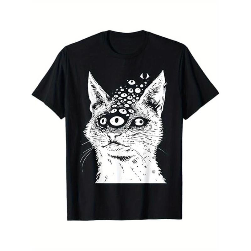 Bat brand Cat Grunge Alt Harakuju Trippy Creepy Horror Goth T-Shirt Menswear Top Hoodie, Sweatshirt | RetroVerseTees.com