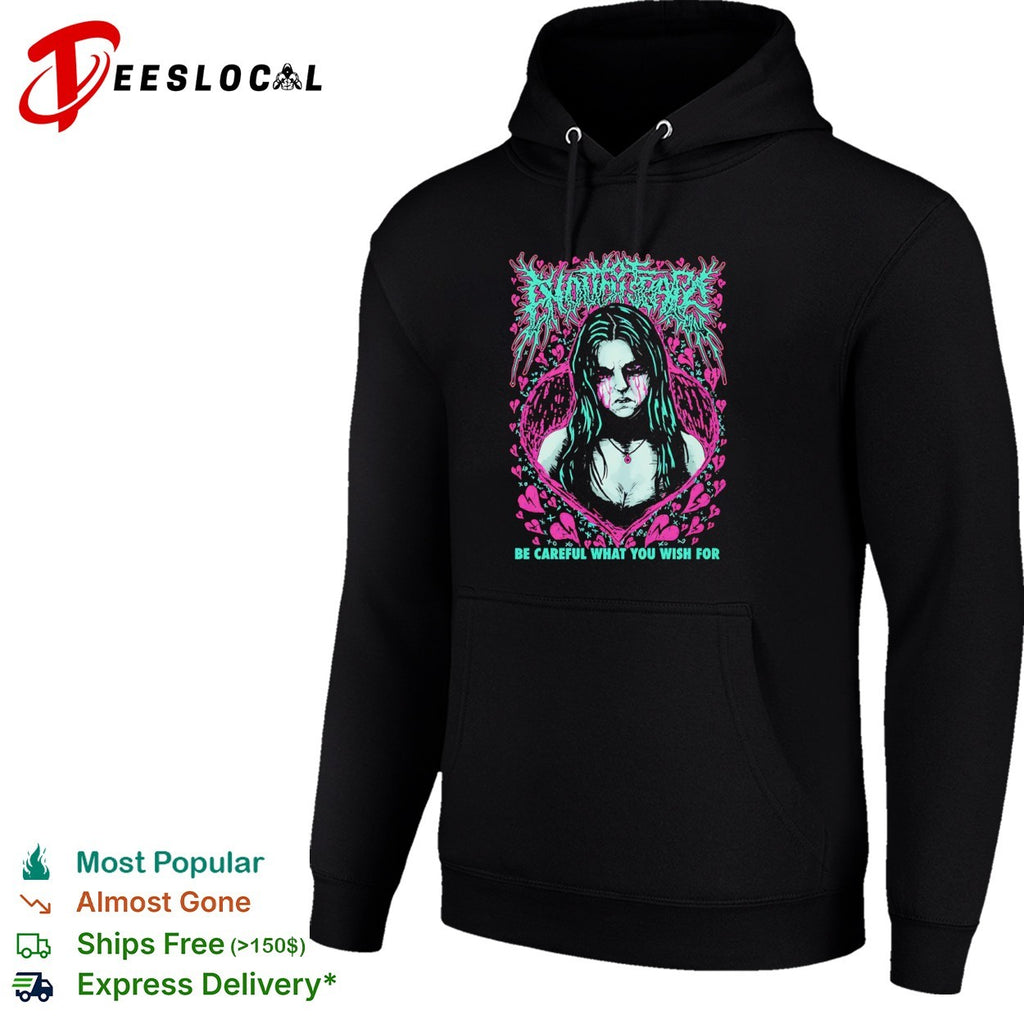 Be Careful What You Wish For Goth Girl broken heart shirt