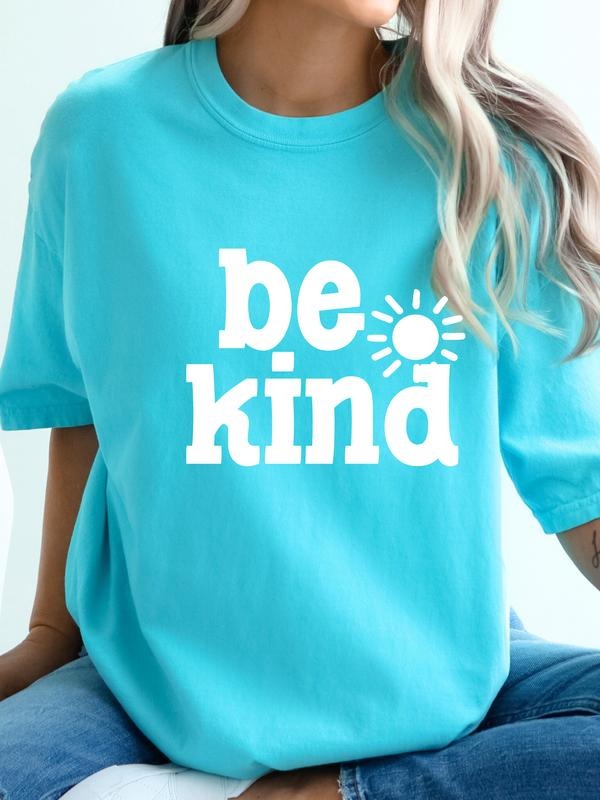 Be Kind Blue Lagoon Tee Hoodie, Sweatshirt | RetroVerseTees.com