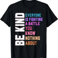 Be Kind to Everyone Men Women Summer Black Plus Size Printed Short Sleeve Shirt, Gifts For Him Hoodie, Sweatshirt