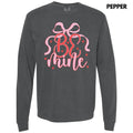 Be Mine Coquette Long Sleeve Comfort Colors T-Shirt 'NLB' Hoodie, Sweatshirt | RetroVerseTees.com