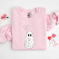 Be My Boo Sweatshirt, Ghost Sweater, Valentines Day Hoodie, XOXO Sweatshirt, Women Valentines Day Sweatshirt, Heart...