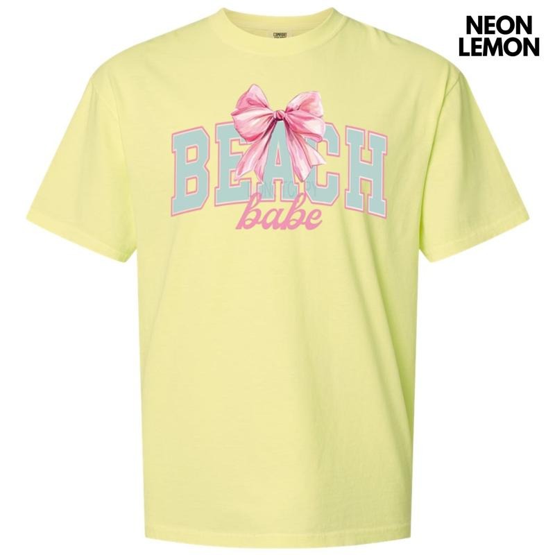 Beach Babe Coquette Comfort Colors T-Shirt Hoodie, Sweatshirt | RetroVerseTees.com