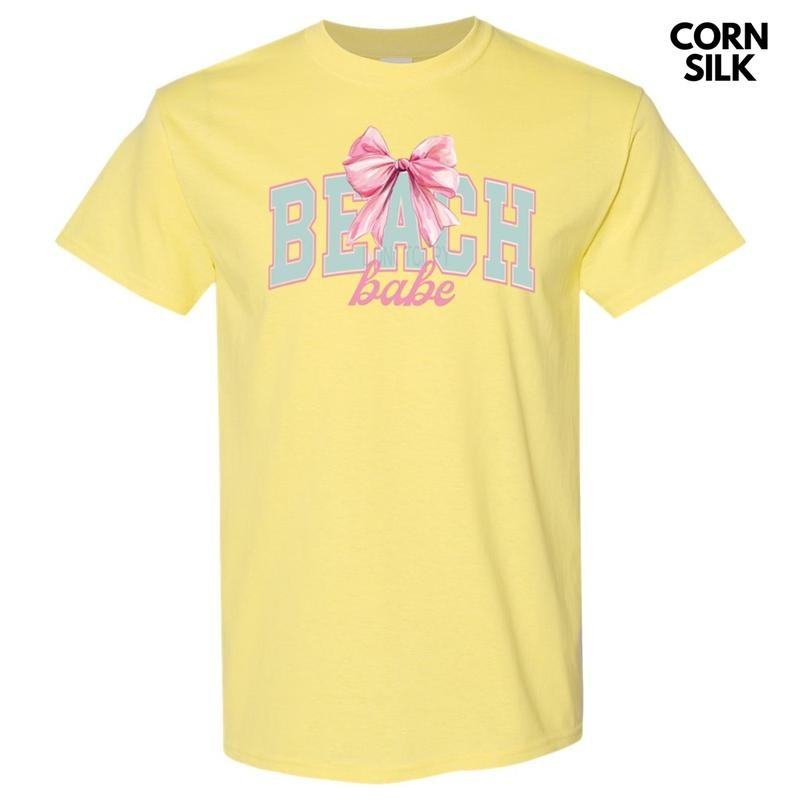 Beach Babe Coquette Gildan Short Sleeve T-Shirt Hoodie, Sweatshirt | RetroVerseTees.com