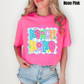 Beach Babe Neon Stripe Comfort Colors T-Shirt 'NLB' Hoodie, Sweatshirt | RetroVerseTees.com