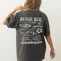 Beach Bum Comfort Colors Tee, Preppy Shirt, Y2k Wearing Coconut girl Tee Shark Lover gift Woman's clothing Ocean Surf...
