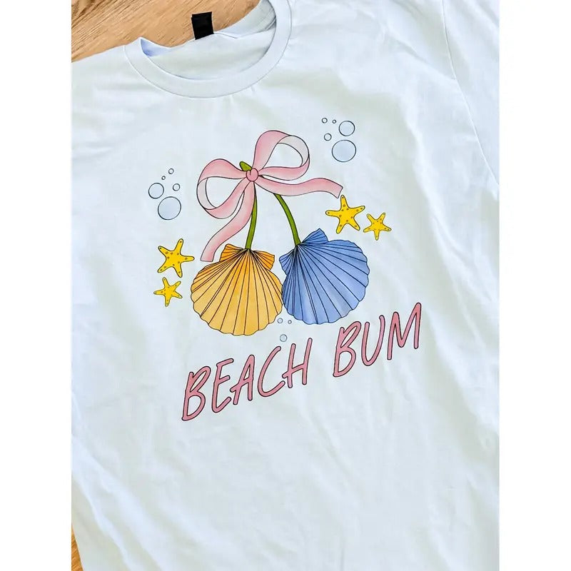 Beach Bum Shells Graphic Top T-Shirts, Hoodie, Sweatshirt | RetroVerseTees.com