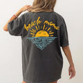 Beach Mama Sunset T-shirt, Oversized Vacation T-Shirt for Mom, Aesthetic Summer Vacation TShirt, Swimsuit Coverup, Beachy...