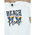 Beach Please Graphic Top T-Shirts, Hoodie, Sweatshirt | RetroVerseTees.com