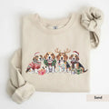 Beagle Santa Christmas Sweatshirt, Beagle Gift for Dog Mom, Beagle Christmas, Dog mom Christmas Crewneck, Beagle shirt,...