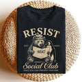 Bears Penguins RESIST Shirt, Social Club Penguins Shirt, I Stand With The Penguins, Flippers Up Social Club, FDT Bear...