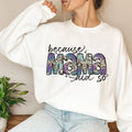 Because Mama Said So Sweatshirt, Faux Sequin Mama Sweatshirt, Leopard Mama Sweatshirt, Mama sublimation Sweatshirt,...