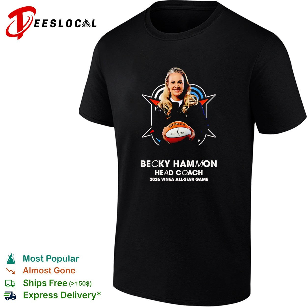 Becky Hammon Head Coach 2026 WNBA All-Star Game shirt