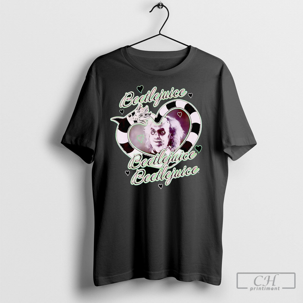 Beetlejuice Sandworm Heart T Shirt
