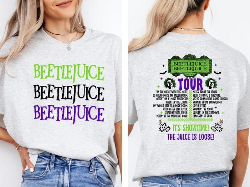 Beetlejuice tour graphic T-Shirt, Beetlejuice beetlejuice beetlejuice, Ghost with the most, Movie graphic Hoodie,...