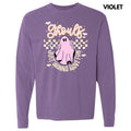 Beige Checker Ghouls Fun Long Sleeve Comfort Colors T-Shirt 'NLB' Hoodie, Sweatshirt | RetroVerseTees.com