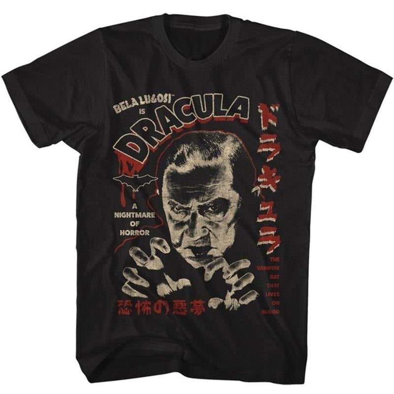 Bela Lugosi Dracula Kanji Dracula T-Shirt Unisex Full Size Hoodie, Sweatshirt | RetroVerseTees.com