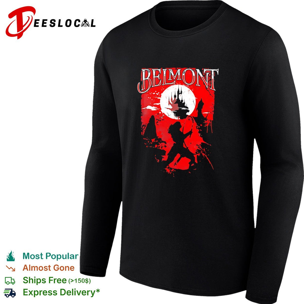 Belmont Castlevania Distressed Silhouette shirt