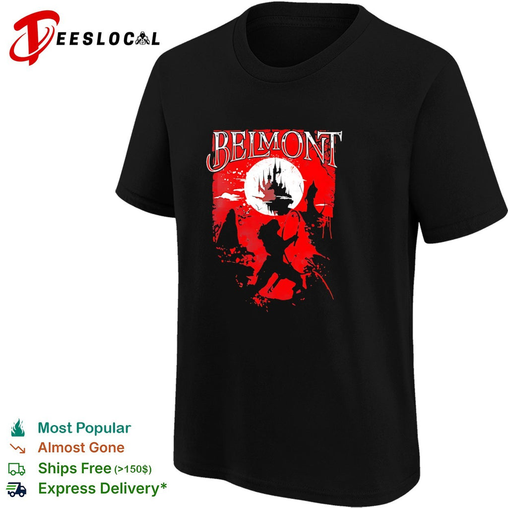 Belmont Castlevania Distressed Silhouette shirt
