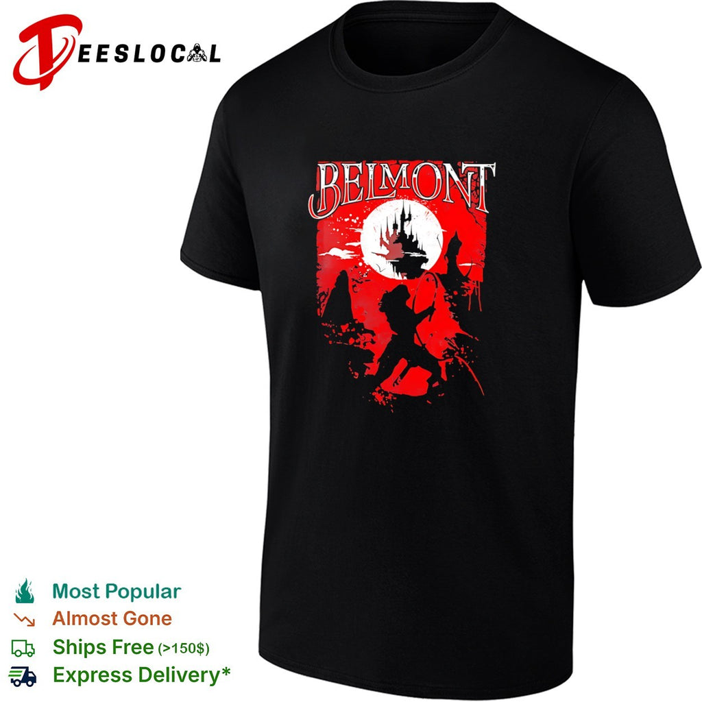 Belmont Castlevania Distressed Silhouette shirt