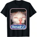 Benadryl Meme Cat Benny Cute & Funny Weird Meme Lightsaber brand-Shirt, Unisex Funny Graphic Lightsaber brand Shirts...
