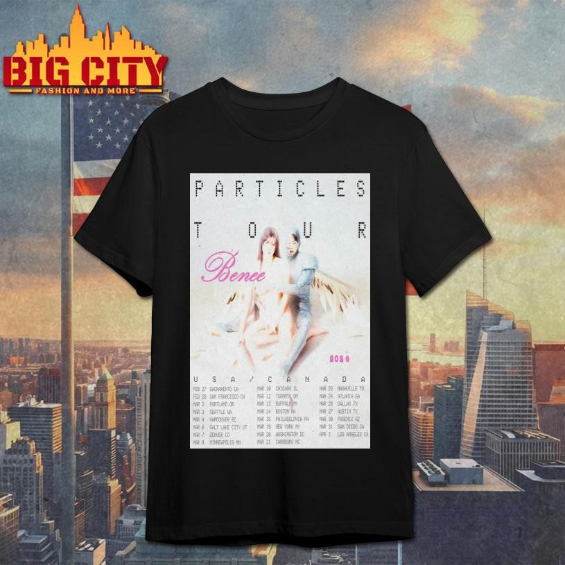 Benee Particles America and Canada Tour 2026 Poster shirt