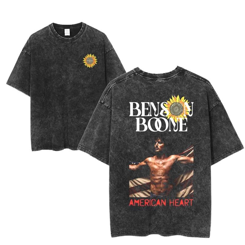Benson Boone American Heart Tour T-shirt, 2025 American Heart Tour Tee, Benson Boone Concert Music Shirt, Gift For Lovers...