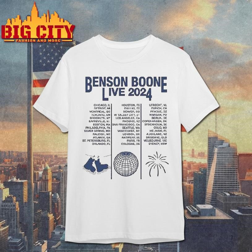 Benson Boone Live World Tour 2024 Shirt