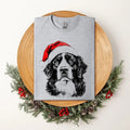 Bernese Mountain, Santa, Dog, Christmas, Dog Lover, Pet T-Shirt, Soft Style Tee, Women's Graphic Tshirt Hoodie, Sweatshirt