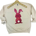 Berry Bunny Sequin Patch Sweatshirt -- SAND T-Shirts, Hoodie | RetroVerseTees.com
