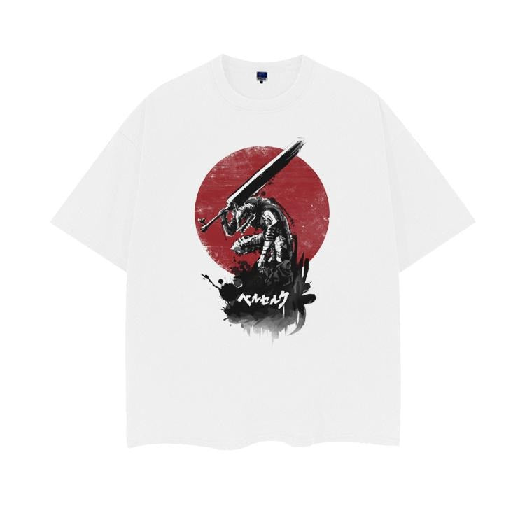 Berserk "Dark Vow" Heavyweight Vintage Tee 100% Cotton OVERSIZED Anime T-shirt Menswear Top Crew Necks Tshirt Casual...