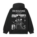 Berserk "Guts' Will" Heavyweight Vintage Hoodie Cotton Blend Classic Anime Sweatshirt Menswear Tops Pullover Long Sleeve...